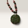 img_6322387441853122767376984974451151997.jpg Emerald Vinayaka Handmade Terracotta Necklace Set with Earrings | Shyvika