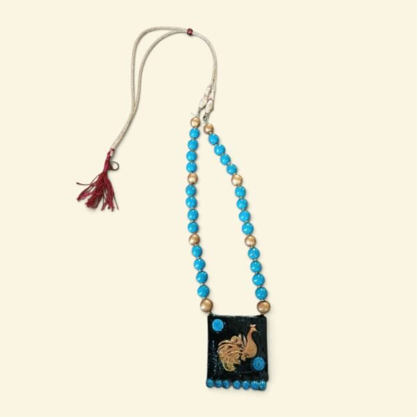 Blue Peacock Necklace