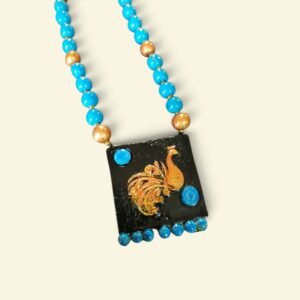 Blue Peacock Necklace